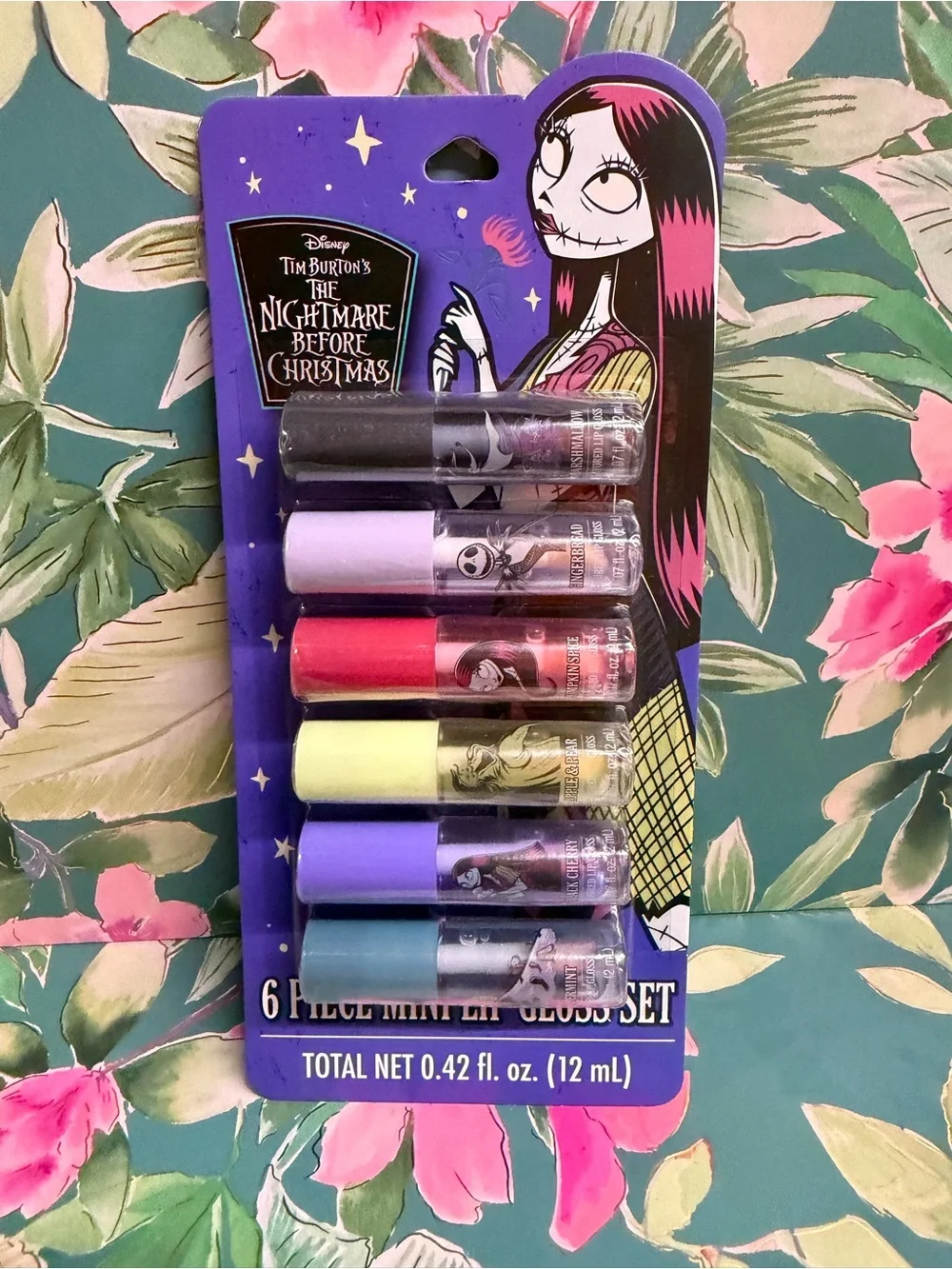 Disney Nightmare Before Christmas 6 Piece Mini Lip Gloss Set NWT